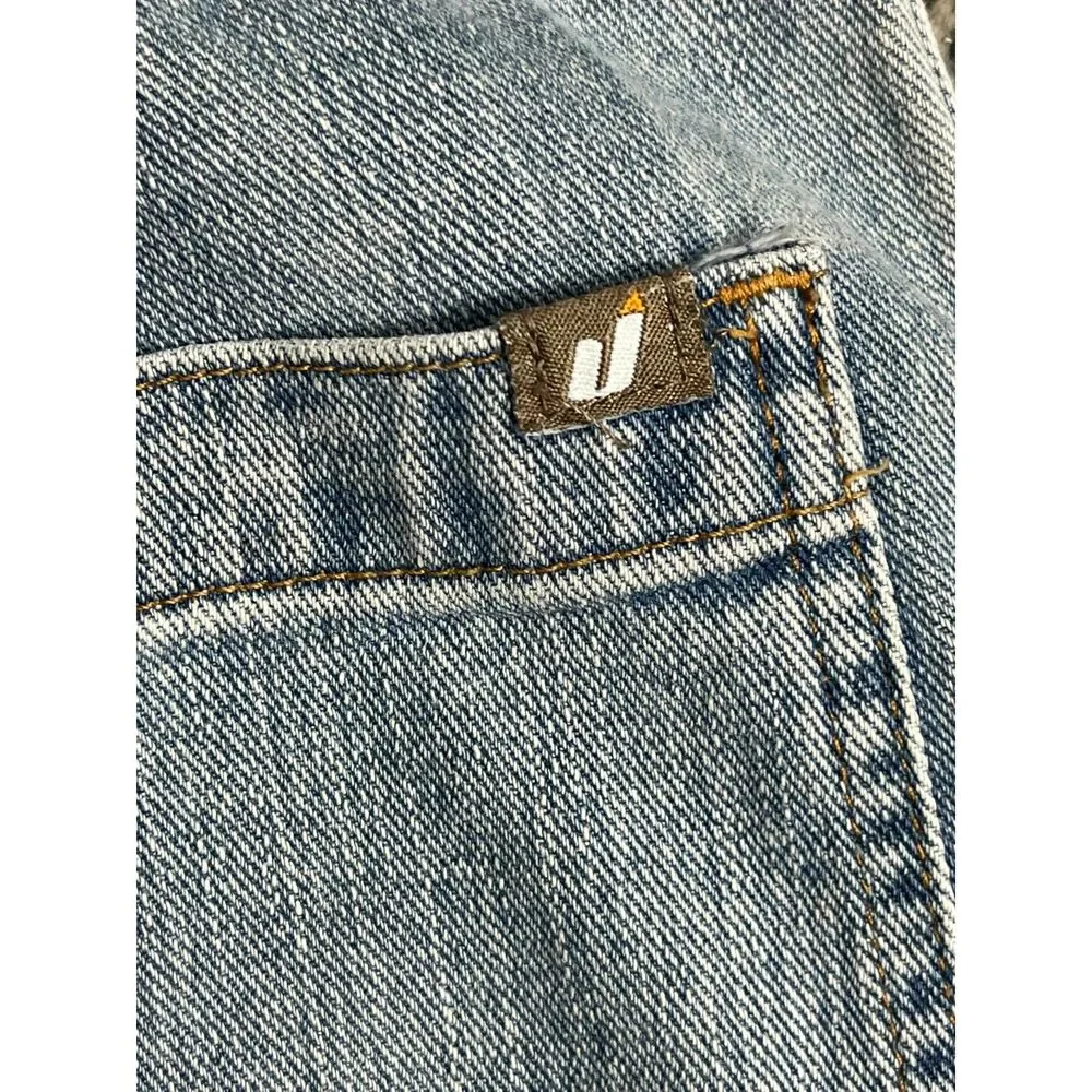 Vintage Urban Pipeline Men Jean Denim Light Blue Carpenter Shorts Size 36